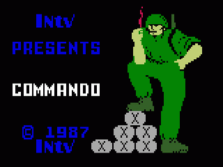 Commando title screen for Intellivision